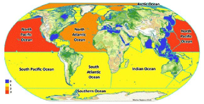 karta sveta okeani Satelitski snimci okeana – nova noćna mora čovečanstva | Portal NA  karta sveta okeani